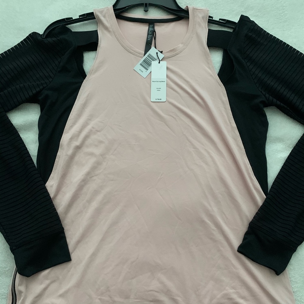 Lukka lux pink open shoulder top